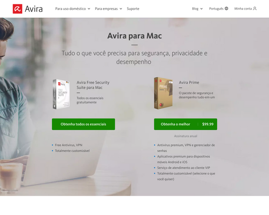 Avira Free Security Suite para mac OS Logo