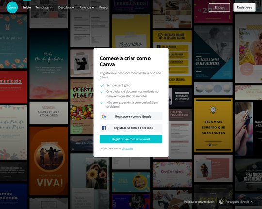 Canva é um modelo de web design gratuito Logo