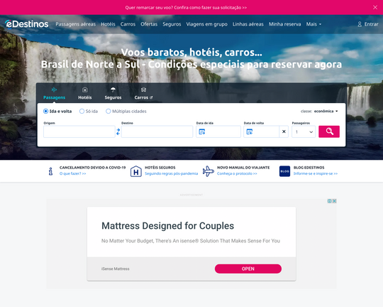 Edestinos as melhores ofertas para a sua viagem! Logo
