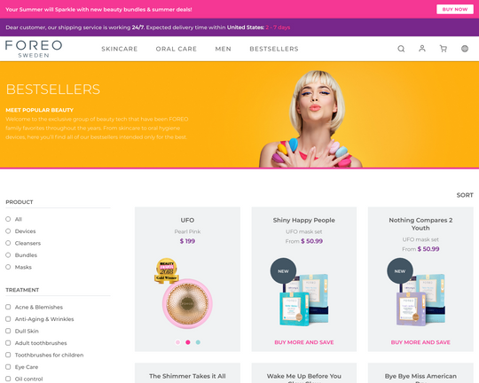Foreo aparelhos de limpeza e massageadores faciais Logo