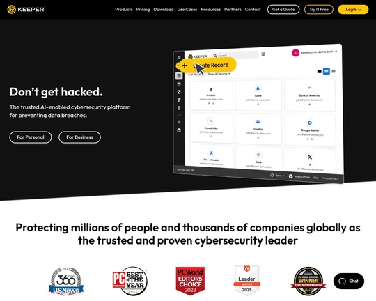 Kepper - Plataforma de segurança cibernética com IA de confiança Logo