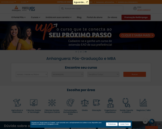 Pós Graduação, MBA e Especialização Anhanguera Logo