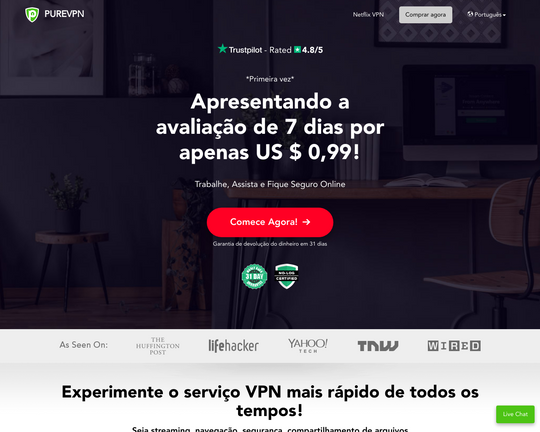 Pure VPN Segurança na Internet