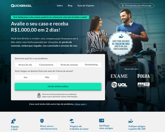 Quickbrasil - Indenização de Vôo Logo
