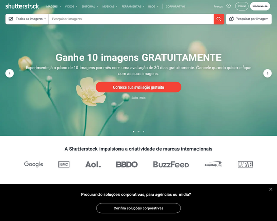 Ferramentas de Edição com Shutterstock (Imagens, photos, vetores, vídeos e música) Logo
